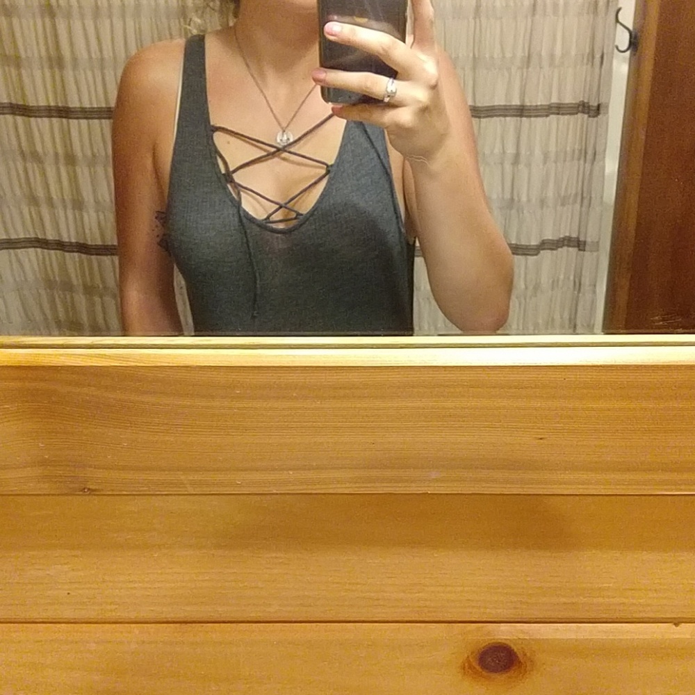 Gray Bodysuit